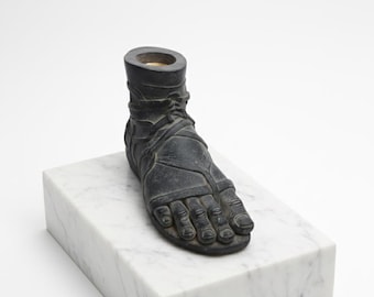 Cäsar's Fuß Statue eines römischen Soldaten: Antike römische Kunstskulptur