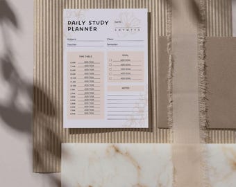 ADHD Planner Bundle 2025-2026, Daily & Weekly, Minimalist (Printable PDF)