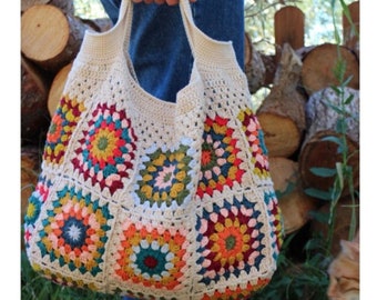 Crochet Granny Square handbag