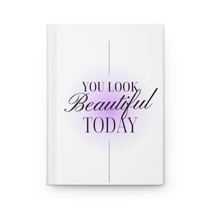 Hardcover Journal with Inspirational Quote, Motivational Journal, Daily Planner, Gift for Her, Self-Care Journal