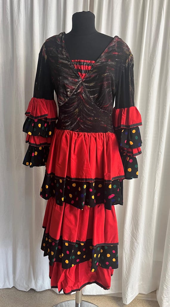 Spanish Outfit (flamingo) - Dress and Accessories - Etsy