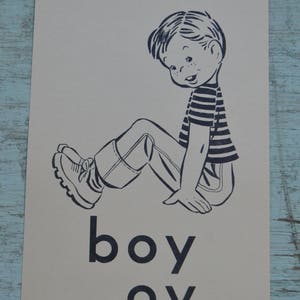 Decoración de habitación educativa vintage Tarjeta didáctica Tarjeta didáctica Imagen grande - Niño