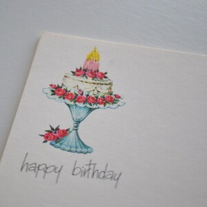 Vintage Happy Birthday Post A Note Memo Greeting Cards Note Paper Set of 5