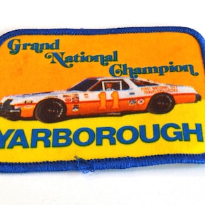 Vintage Car Racing Grand National Champion Hardees Yarborough Embroidered Patch Badge