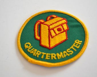 Vintage Cub Boy Scouts Quartermaster Backpack Embroidered Patch Badge