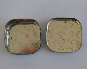 Vintage Green Square Burroughs Adding Machine Ribbon Storage Tin Box Vintage Green Square Burroughs Adding Machine Ribbon Storage Tin Box