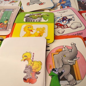 Vintage 1989 Whitman Jim Henson Muppets Sesame Street Characters Childrens Kids Cards Assorted Lot of 20