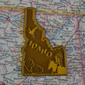 Reise Gummi Sammlerstück Idaho Zustand Kühlschrank Magnet