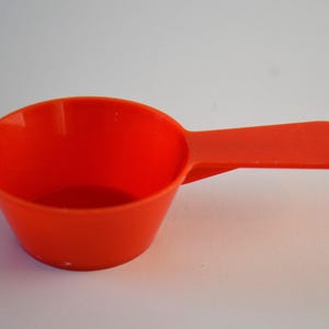 Vintage Red Plastic Kitchen Craft Spoon Scoop