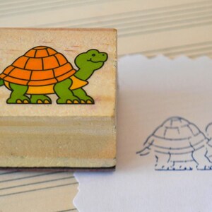 Turtle Wood Mounted Rubber Stamp