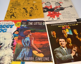 Vintage Music Vinyl Record 45 RPM Assorted Lot of 5 Sleeves Covers