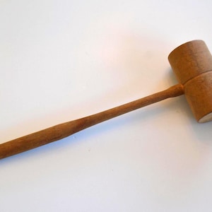 Vintage Wood Judge Auctioneer Gavel Mallet