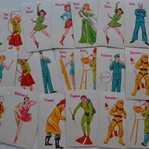 Vintage Fairchild Game Educational Kids Childrens Cards Job Work Occupation Flashcards Lot 11