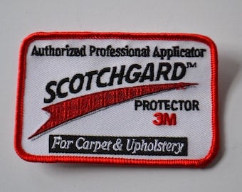 Scotchguard Protector Cleaning Carpet Upholstery Embroidered Badge Patch
