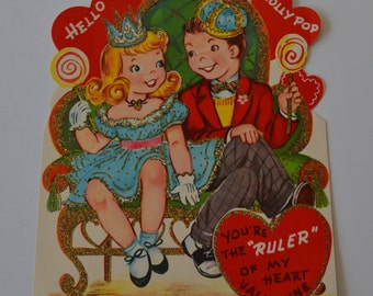 Vintage Kids Paper Love Large 7.5" Valentine