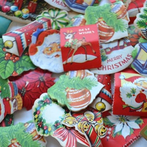 Vintage Feiertags-Weihnachten sortierte Mischung Post-Dichtungen Lot von 20