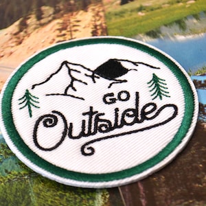 Go Outside Embroidered Badge Patch