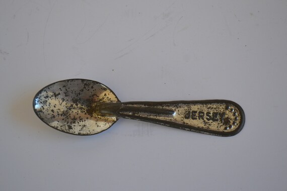 Vintage Antique Worn Silver Aluminum Tin Tasting Ice Cream Spoons Assorted Lot of 14