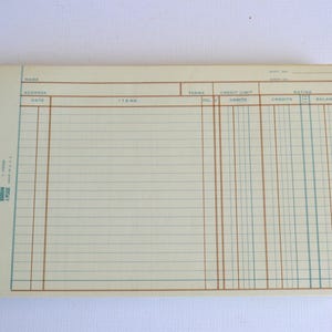 Vintage Unused Blank Office Accounting Receipt Ledger Supply Bills Paper Pages Lot of 10