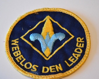Reclaimed Boy Cub Scouts Webelos Den Leader Camporee Badge Patch