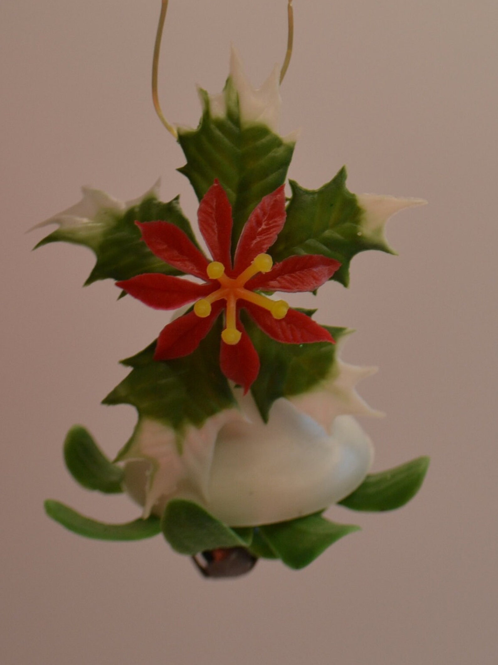 Vintage Plastic Christmas Tree Ornaments White Plastic Bells Etsy