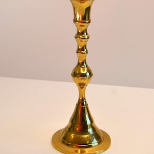 Vintage Brass Tapered Candle Candlestick Holder