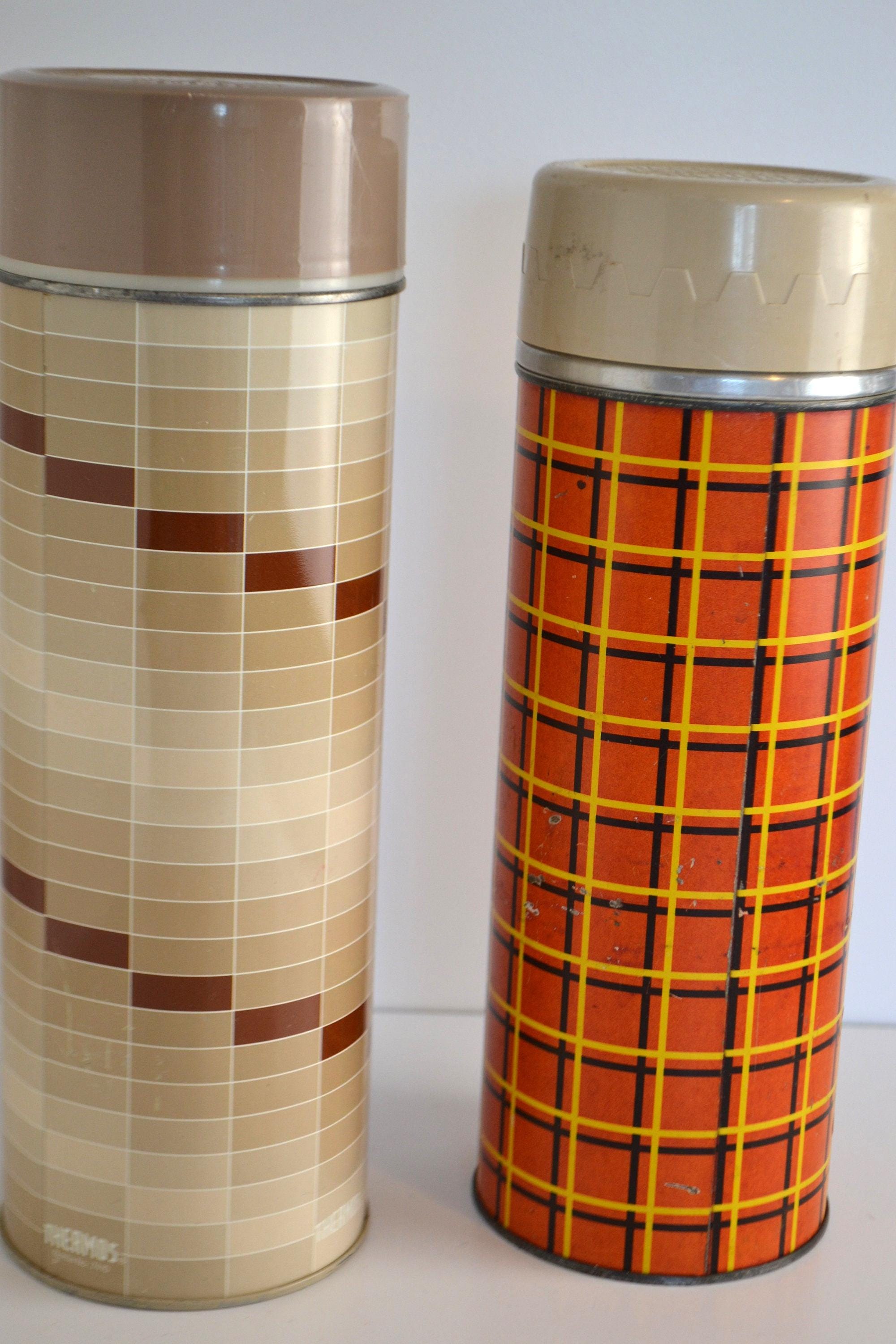 Thermos Vintage Orange - Bouteille Isotherme - Occasion - Marque Thermos