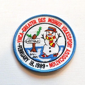 Reclaimed Vintage Des Moines Iowa Volkssport Walking Badge Patch