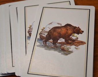 Vintage Bär Bären Lot von 25 Spielkarten Ephemera