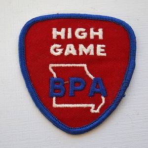 Écusson brodé haut de gamme BPA Missouri Bowling de récupération