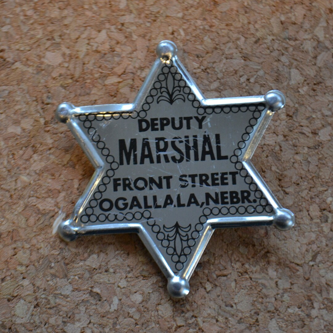 Vintage Pretend Play Deputy Marshal Star Badge Pin Pinback Button - Etsy