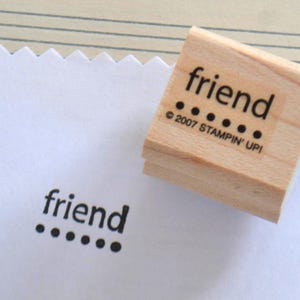 Vintage Friend Holzstempel