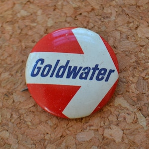 Vintage Goldwater Presidentiële Kandidaat Campagne Stemmen Pin Pinback Button