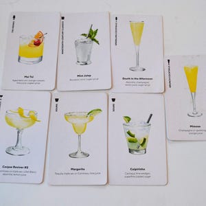 Drinkbar Afbeelding Afbeeldingen Flashkaarten Flashcards Geassorteerd Lot van 7