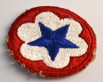 Vintage Circle Star Embroidered Patch Badge