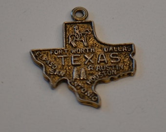 Vintage Silver Texas Jewelry Charm