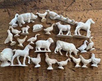 1960 年代のビンテージ プラスチック製おもちゃの動物 - Etsy 日本
