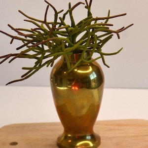 Vintage Small Brass Flower Bud Vase