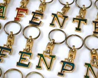 If Portachiavi Personalizzato Con Lettera U Dell'Alfabeto, Metallo Argento, 7 Cm, Design 3D, Regalo Classico Unisex