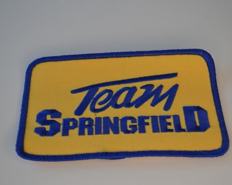 Vintage Team Springfield Embroidered Patch Badge