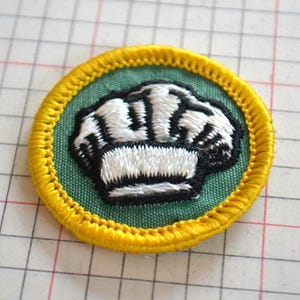 Può includere: Una toppa rotonda ricamata con un disegno di pugno chiuso. Il pugno è bianco con dettagli neri, su sfondo verde. La toppa è bordata da un bordo giallo cucito.