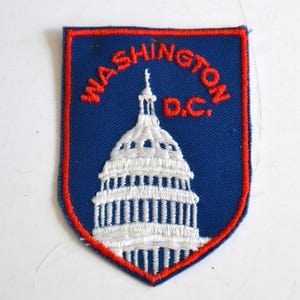 Reclaimed Washington D.C. United States Capital Embroidered Badge Patch