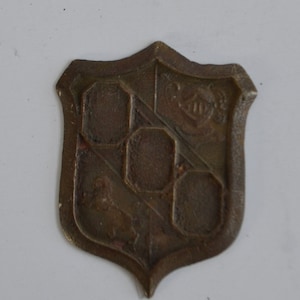 Vintage Antique Metal Award Medal Souvenir Pendant