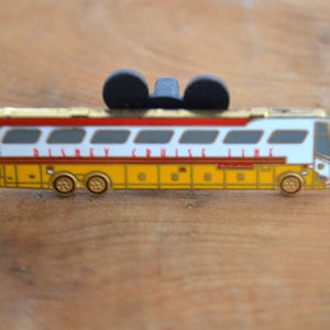 Vintage Disney Metal Bus Lapel Jacket Jewelry Pin