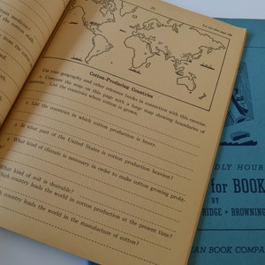 Vintage Children Reading Teaching Learning Educational Elementary