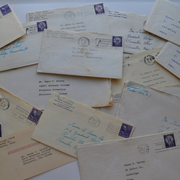 Vintage Assorted Handwritten Typed Mailing Envelopes Ephemera Lot of 28