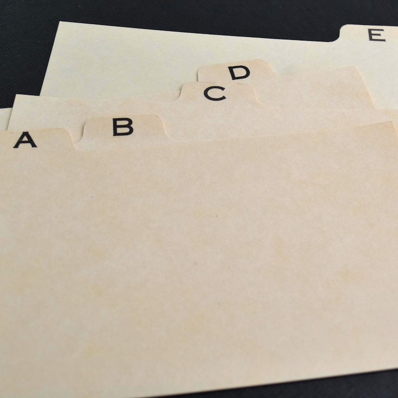 Alphabet File Dividers - Etsy