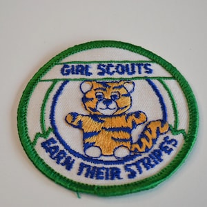Vintage Pfadfinderin Patch gestickt Abzeichen