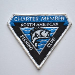 Reclaimed Charter Member North American Fishing Club Embroidered Patch Badge