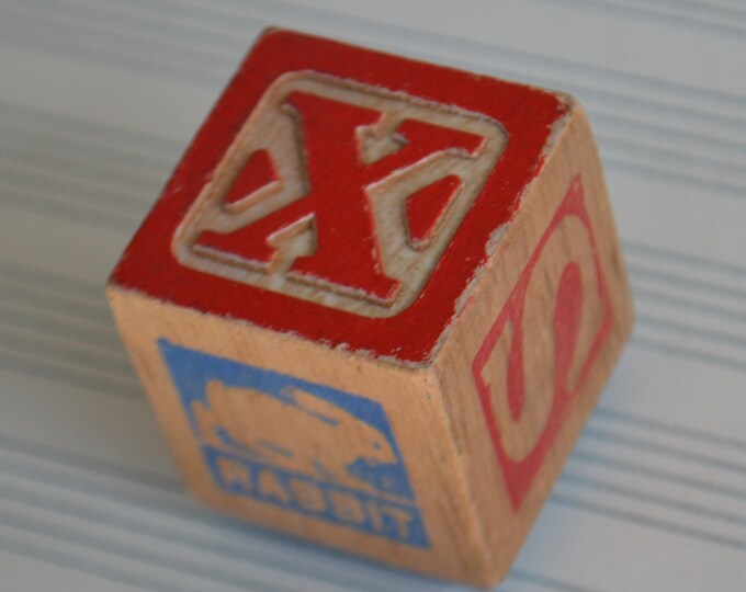 Vintage Red Block Letter Initial Refrigerator Magnet X - Etsy